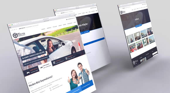 Teknik Sürücü Kursu corporate publicity site is online.